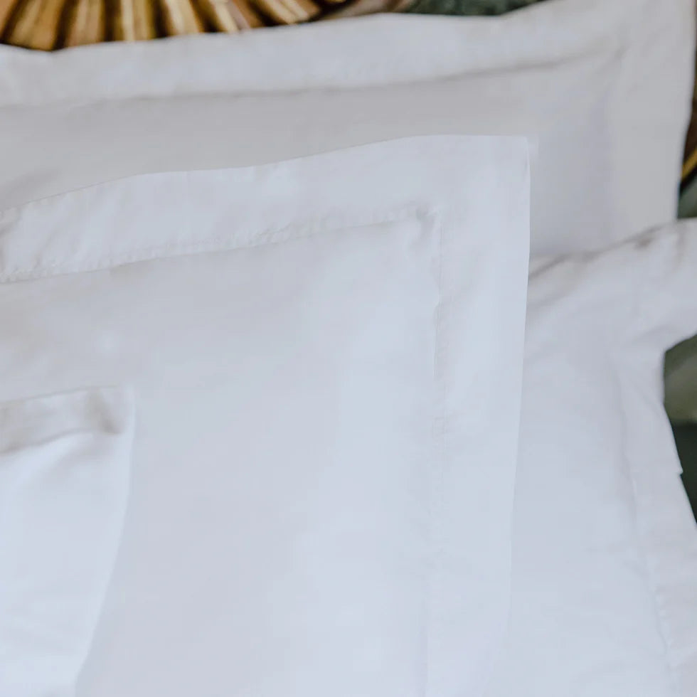 Serenity Luxe Cotton Bedsheet Set – 300 Thread Count, Crisp White