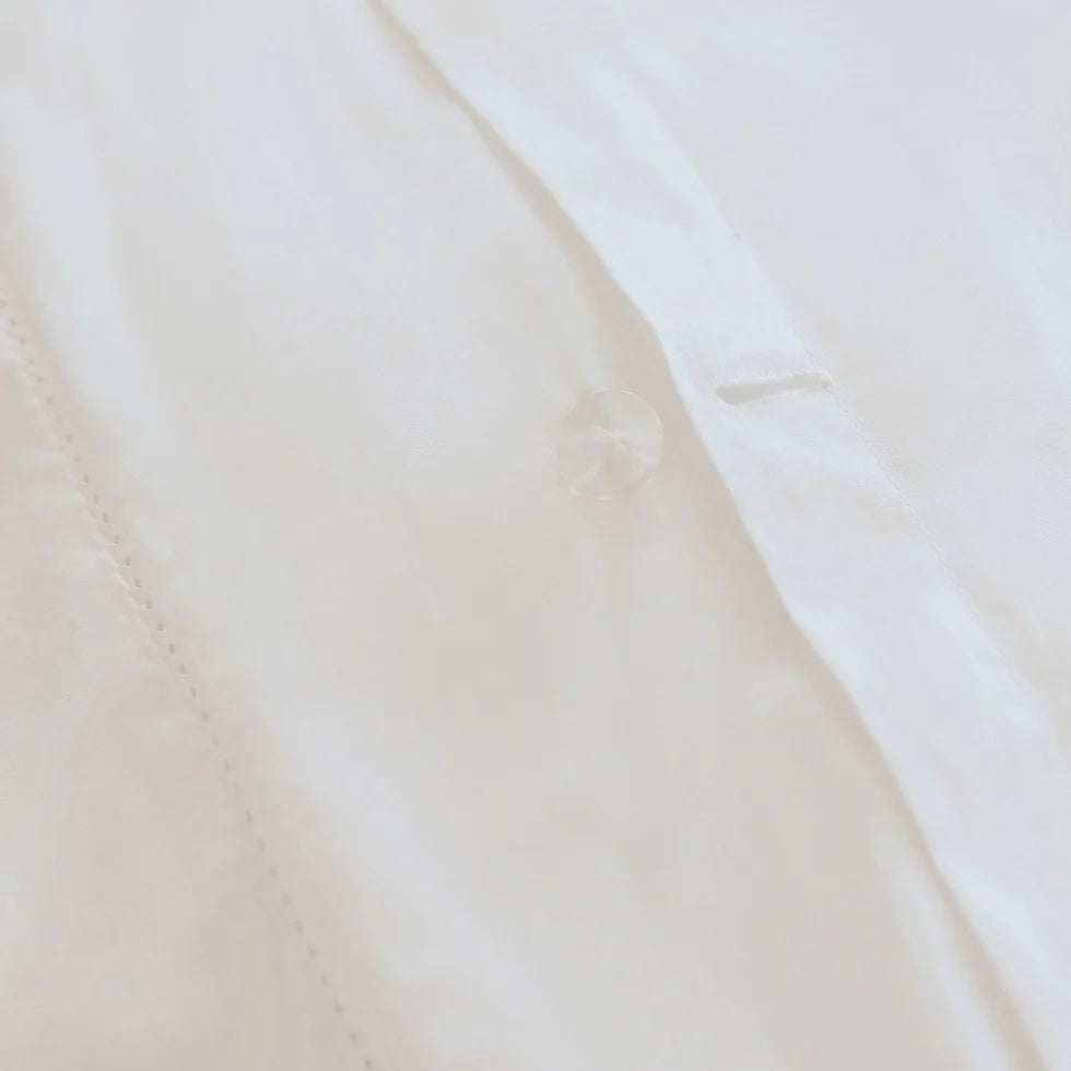 Serenity Luxe Cotton Bedsheet Set – 300 Thread Count, Crisp White