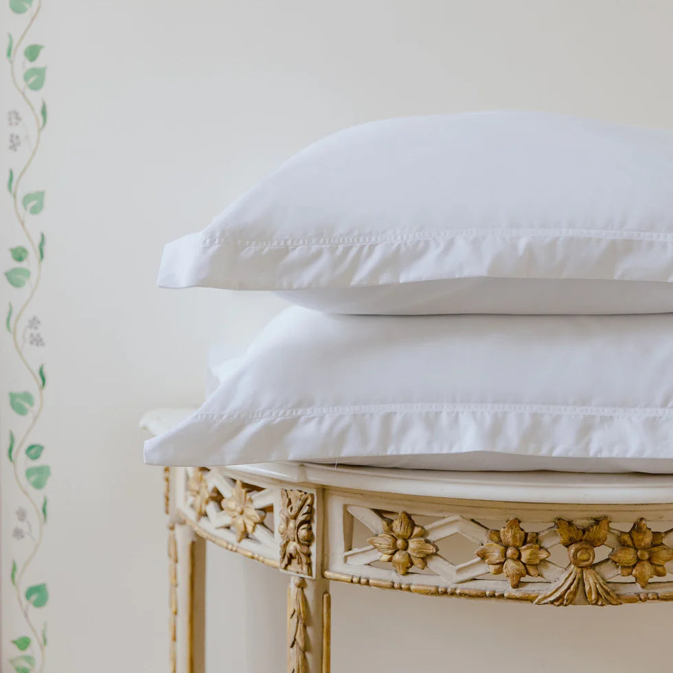 Serenity Luxe Cotton Bedsheet Set – 300 Thread Count, Crisp White